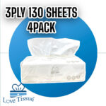 LOVE TISSUE 3PLY 130 SHEET 4PACK  (16 PCS)