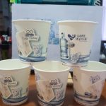 Disposable 8Oz White Paper Cups With Love brands (50/100 pcs)